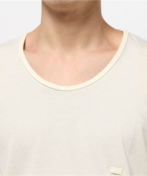 FACTOTUM（ファクトタム）の「【VALLIS】バイオシルキーシリーズ　7分袖カットソー（Tシャツ/カットソー・メンズ・クリーム/ブルー/レッド/ブラック/パープル/イエロー/ピンク/オレンジ/ベージュ・46/48/44）」の12枚目の写真