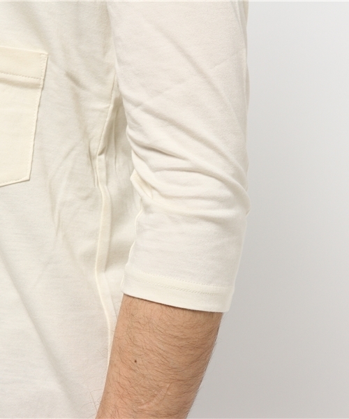 FACTOTUM（ファクトタム）の「【VALLIS】バイオシルキーシリーズ　7分袖カットソー（Tシャツ/カットソー・メンズ・クリーム/ブルー/レッド/ブラック/パープル/イエロー/ピンク/オレンジ/ベージュ・46/48/44）」の13枚目の写真