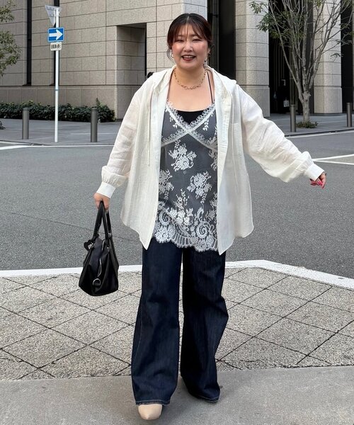 yuyukekelife監修】欲張りライトオンスデニムワイドパンツ（その他