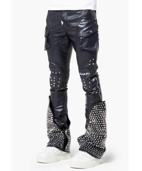 L.H.P(エルエイチピー)の「GUAPI/グアピ/Black Coffin Arc Leather Pant V2(その他パンツ・メンズ・ブラック・28/30/32/34)」の1枚目の写真