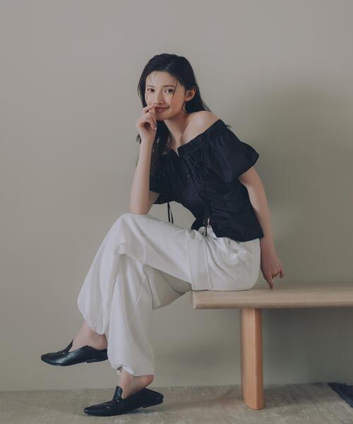 PROPORTION BODY DRESSING(プロポーションボディドレッシング)の「裏毛カーゴパンツ / 1216230501(その他パンツ・レディース・ホワイト/グレー・P/S/MEDIUM)」の2枚目の写真
