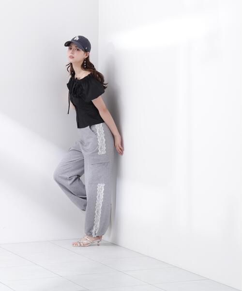 PROPORTION BODY DRESSING(プロポーションボディドレッシング)の「裏毛カーゴパンツ / 1216230501(その他パンツ・レディース・ホワイト/グレー・P/S/MEDIUM)」の3枚目の写真