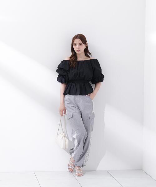 PROPORTION BODY DRESSING(プロポーションボディドレッシング)の「裏毛カーゴパンツ / 1216230501(その他パンツ・レディース・ホワイト/グレー・P/S/MEDIUM)」の5枚目の写真