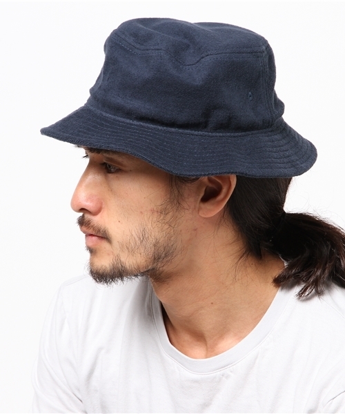 BEAMS LIGHTS Men's(ビームスライツ メンズ)の「BEAMS LIGHTS / パイルサファリハット(ハット・メンズ・ホワイト/ネイビー・ONE SIZE)」の3枚目の写真