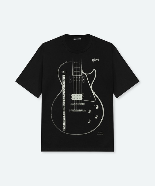 LAD MUSICIAN(ラッドミュージシャン)の「Gibson × LAD MUSICIAN PRINT T-SHIRT(Tシャツ/カットソー・メンズ・ブラック・42/44/46)」の1枚目の写真
