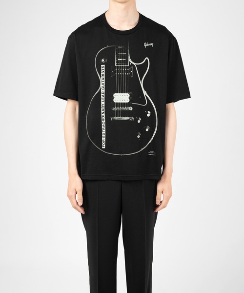 LAD MUSICIAN(ラッドミュージシャン)の「Gibson × LAD MUSICIAN PRINT T-SHIRT(Tシャツ/カットソー・メンズ・ブラック・42/44/46)」の2枚目の写真