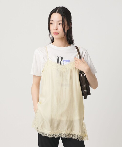 BEAUTY&YOUTH UNITED ARROWS(ビューティーアンドユースユナイテッドアローズ)の「<Artlove>ALINA レース キャミソール(キャミソール・レディース・オフホワイト/ブラック・36)」の6枚目の写真