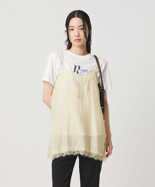 BEAUTY&YOUTH UNITED ARROWS(ビューティーアンドユースユナイテッドアローズ)の「<Artlove>ALINA レース キャミソール(キャミソール・レディース・オフホワイト/ブラック・36)」の7枚目の写真