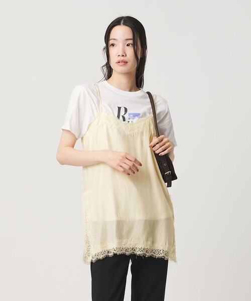 BEAUTY&YOUTH UNITED ARROWS(ビューティーアンドユースユナイテッドアローズ)の「<Artlove>ALINA レース キャミソール(キャミソール・レディース・オフホワイト/ブラック・36)」の8枚目の写真