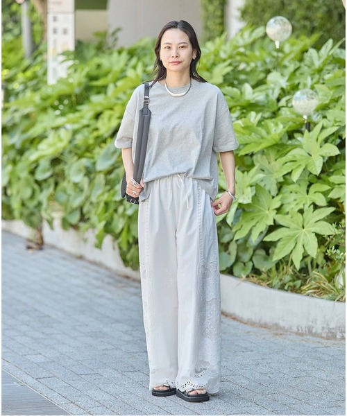 JOURNAL STANDARD（ジャーナルスタンダード）の「《追加2》汗ジミ防止天竺ビッグT（Tシャツ/カットソー・レディース・ブラック系その他/チャコールグレー/ホワイト・FREE）」の6枚目の写真