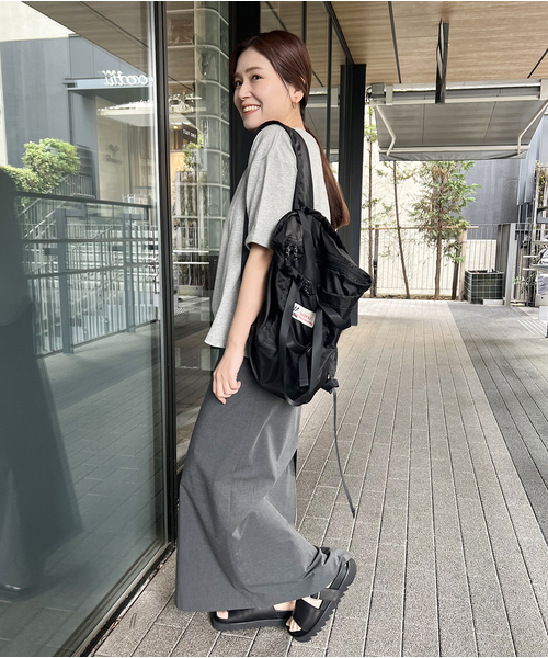 JOURNAL STANDARD（ジャーナルスタンダード）の「《追加2》汗ジミ防止天竺ビッグT（Tシャツ/カットソー・レディース・ブラック系その他/チャコールグレー/ホワイト・FREE）」の8枚目の写真