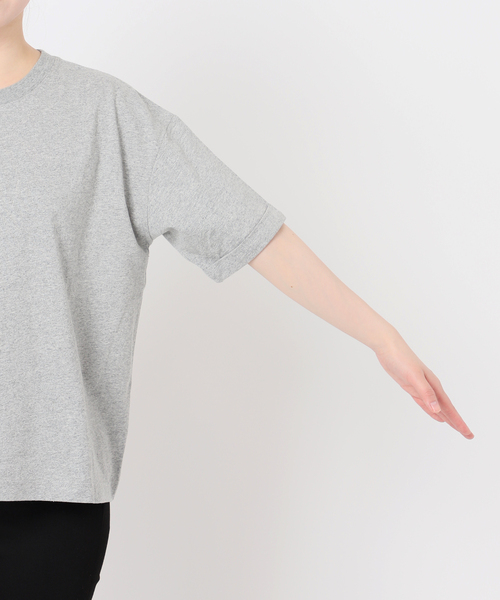 JOURNAL STANDARD（ジャーナルスタンダード）の「《追加2》汗ジミ防止天竺ビッグT（Tシャツ/カットソー・レディース・ブラック系その他/チャコールグレー/ホワイト・FREE）」の12枚目の写真