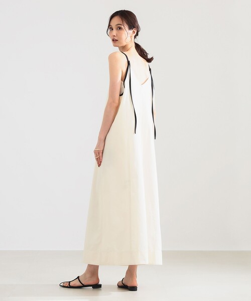 Demi-Luxe BEAMS(デミルクス ビームス)の「【8/6値下げ】コットン シルク フレア ワンピース(ワンピース・レディース・ブラウン/ホワイト系その他5・ONE SIZE)」の3枚目の写真