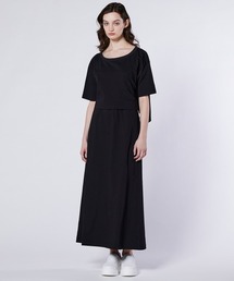 ESSENTIAL ダブルスタンダードクロージング 半袖 マキシ丈 ワンピース DOUBLE STANDARD CLOTHING｜ダブル スタンダード クロージングの