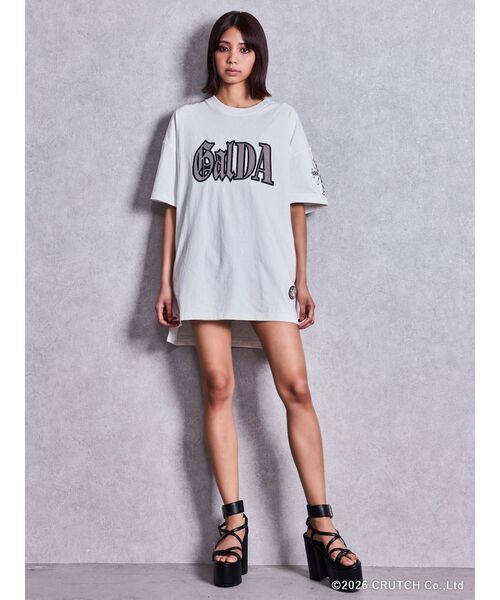 GALFY（ガルフィー）の「GYDA×GALFY BACK LOGO BIG Tシャツ（Tシャツ/カットソー・レディース・ブラック/オフホワイト/ピンク・FREE）」の7枚目の写真