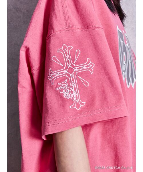 GALFY（ガルフィー）の「GYDA×GALFY BACK LOGO BIG Tシャツ（Tシャツ/カットソー・レディース・ブラック/オフホワイト/ピンク・FREE）」の20枚目の写真
