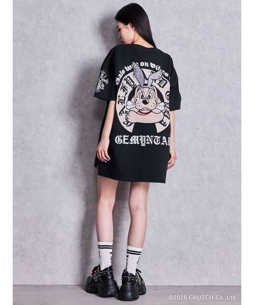 GALFY（ガルフィー）の「GYDA×GALFY BACK LOGO BIG Tシャツ（Tシャツ/カットソー・レディース・ブラック/オフホワイト/ピンク・FREE）」の9枚目の写真