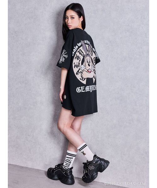 GALFY（ガルフィー）の「GYDA×GALFY BACK LOGO BIG Tシャツ（Tシャツ/カットソー・レディース・ブラック/オフホワイト/ピンク・FREE）」の10枚目の写真