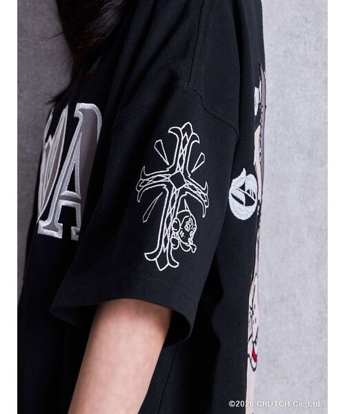 GALFY（ガルフィー）の「GYDA×GALFY BACK LOGO BIG Tシャツ（Tシャツ/カットソー・レディース・ブラック/オフホワイト/ピンク・FREE）」の11枚目の写真