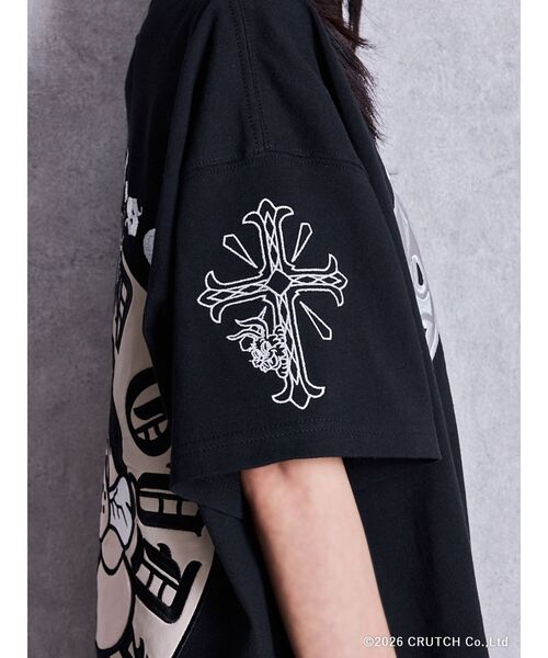 GALFY（ガルフィー）の「GYDA×GALFY BACK LOGO BIG Tシャツ（Tシャツ/カットソー・レディース・ブラック/オフホワイト/ピンク・FREE）」の12枚目の写真