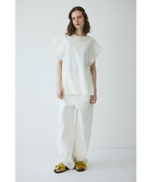 HeRIN.CYE（ヘリンドットサイ）の「Point frill box tops（Tシャツ/カットソー）」