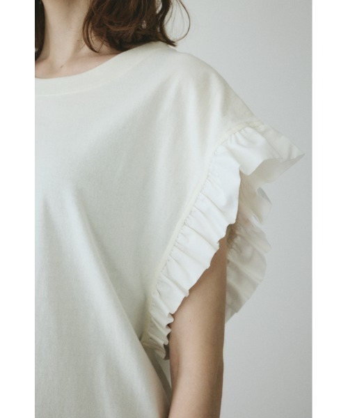 HeRIN.CYE(ヘリンドットサイ)の「Point frill box tops(Tシャツ/カットソー・レディース・ブラウン/ホワイト/ブラック・FREE)」の20枚目の写真
