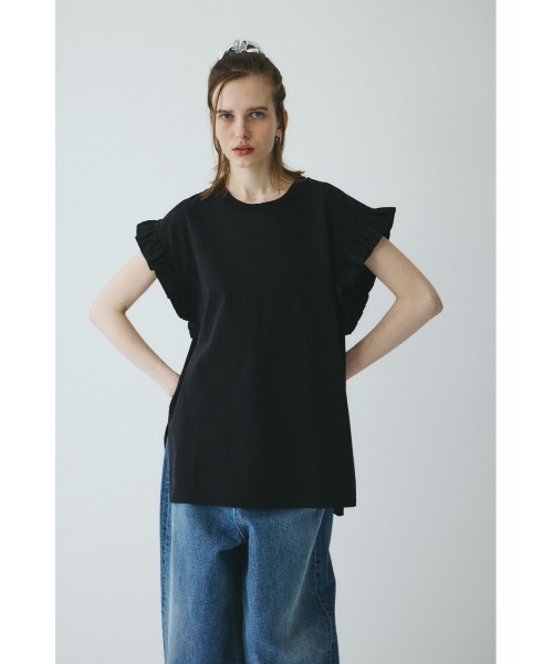 HeRIN.CYE(ヘリンドットサイ)の「Point frill box tops(Tシャツ/カットソー・レディース・ブラウン/ホワイト/ブラック・FREE)」の22枚目の写真