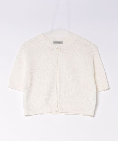 DESIGNWORKS(デザインワークス)の「【一部店舗限定】ギマコットンコンパクトカーディガン(カーディガン/ボレロ・レディース・ネイビー/ブラック/ライトグレー/サックスブルー/ホワイト・38)」の6枚目の写真
