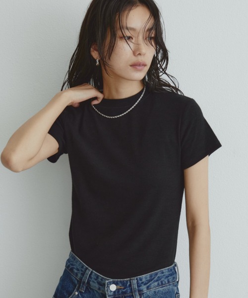 DRWCYS(ドロシーズ)の「ベーシックコンパクトTEE(Tシャツ/カットソー・レディース・ホワイト/イエロー/ネイビー/ブラック・FREE)」の20枚目の写真