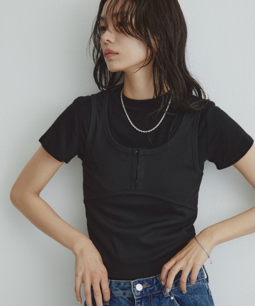 DRWCYS(ドロシーズ)の「ベーシックコンパクトTEE(Tシャツ/カットソー・レディース・ホワイト/イエロー/ネイビー/ブラック・FREE)」の22枚目の写真