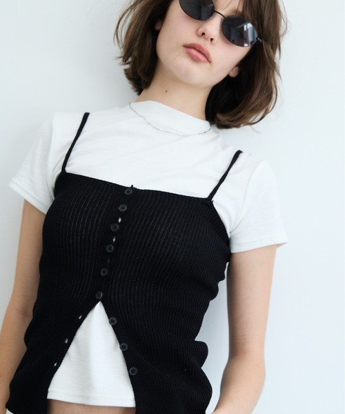 DRWCYS(ドロシーズ)の「ベーシックコンパクトTEE(Tシャツ/カットソー・レディース・ホワイト/イエロー/ネイビー/ブラック・FREE)」の17枚目の写真