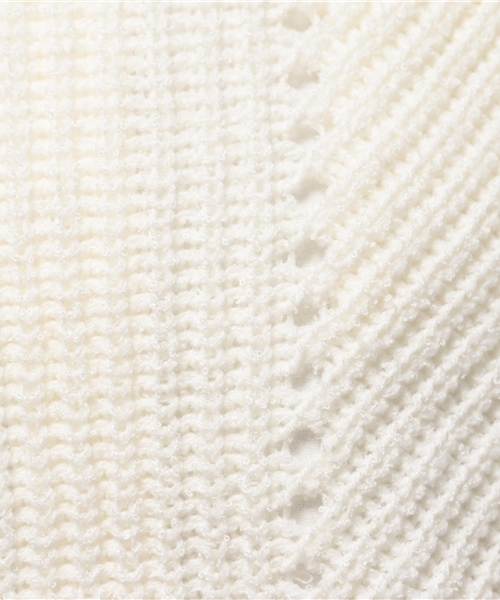 ikka（イッカ）の「5G畦アイレットベスト（ベスト・レディース・ネイビー/ベージュ/オフホワイト・FREE）」の10枚目の写真