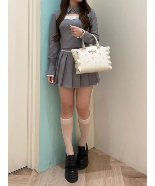 SAMANTHAVEGA（サマンサベガ）の「ハートリュバンフラッター(小）（ハンドバッグ・レディース・ホワイト/ブラック/ピンク・FREE）」の22枚目の写真