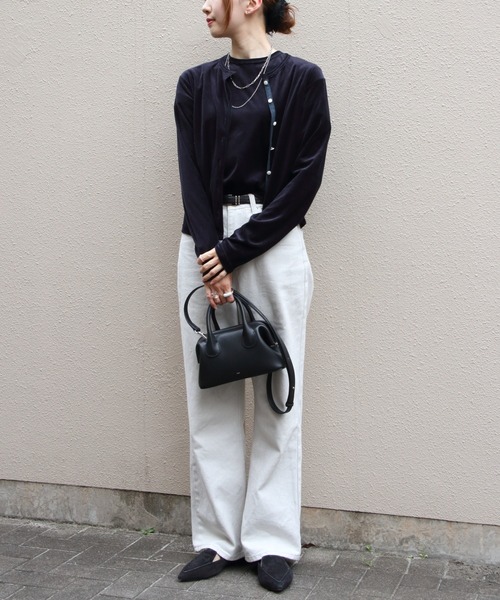 STEPS(ステップス)の「THE SHINZONE/シンゾーン ベロアカーディガン VELOUR CARDIGAN 26AMSCU05(カーディガン/ボレロ・レディース・グリーン/ネイビー・FREE)」の18枚目の写真