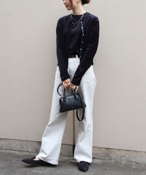 STEPS(ステップス)の「THE SHINZONE/シンゾーン ベロアカーディガン VELOUR CARDIGAN 26AMSCU05(カーディガン/ボレロ・レディース・グリーン/ネイビー・FREE)」の19枚目の写真