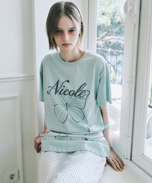 NICOLE BUTTERFLY SLEEVE TOP_MINT GRAY