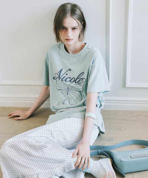 NICK&NICOLE(ニックアンドニコール)の「NICOLE BUTTERFLY SLEEVE TOP_MINT GRAY(Tシャツ/カットソー・レディース・その他・LARGE/MEDIUM)」の4枚目の写真