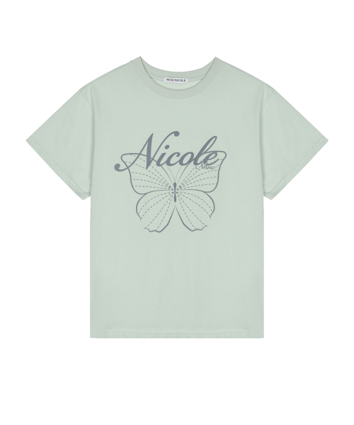 NICK&NICOLE(ニックアンドニコール)の「NICOLE BUTTERFLY SLEEVE TOP_MINT GRAY(Tシャツ/カットソー・レディース・その他・LARGE/MEDIUM)」の3枚目の写真