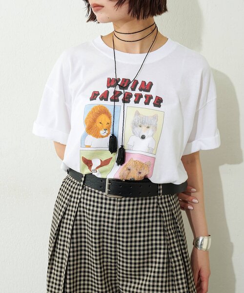 Whim Gazette(ウィムガゼット)の「【UNFORTUNATE PORTRAIT】別注WHIM TEE(Tシャツ/カットソー・レディース・ブラック/ホワイト・SMALL/LARGE)」の9枚目の写真