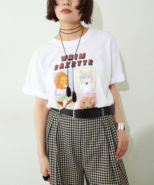 Whim Gazette(ウィムガゼット)の「【UNFORTUNATE PORTRAIT】別注WHIM TEE(Tシャツ/カットソー・レディース・ブラック/ホワイト・SMALL/LARGE)」の13枚目の写真