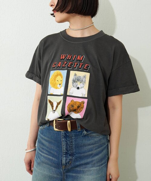 Whim Gazette(ウィムガゼット)の「【UNFORTUNATE PORTRAIT】別注WHIM TEE(Tシャツ/カットソー・レディース・ブラック/ホワイト・SMALL/LARGE)」の14枚目の写真