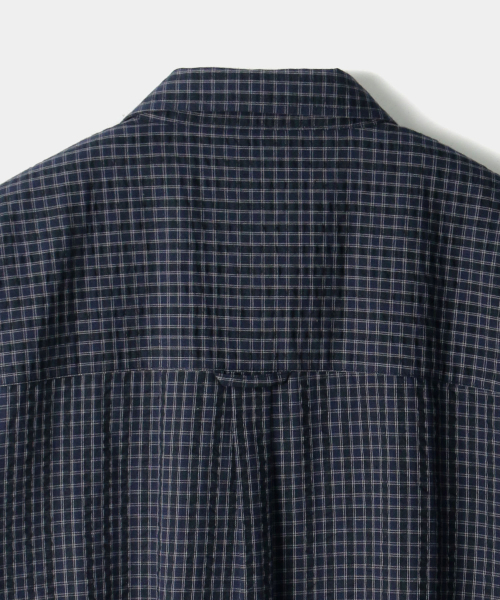 INDUST（インダスト）の「ウェイク チェックシャツ_ネイビー（シャツ/ブラウス・メンズ・ネイビー・3(L)/1(S)/2(M)）」の6枚目の写真