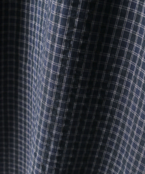 INDUST（インダスト）の「ウェイク チェックシャツ_ネイビー（シャツ/ブラウス・メンズ・ネイビー・3(L)/1(S)/2(M)）」の7枚目の写真