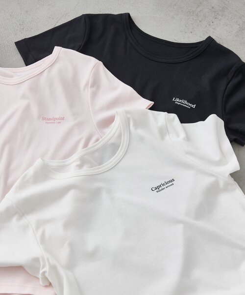 COLONY 2139（コロニートゥーワンスリーナイン）の「汗染み防止ワンポイントロゴTシャツ（Tシャツ/カットソー・レディース・ホワイト/ピンク/ブラック・FREE）」の4枚目の写真