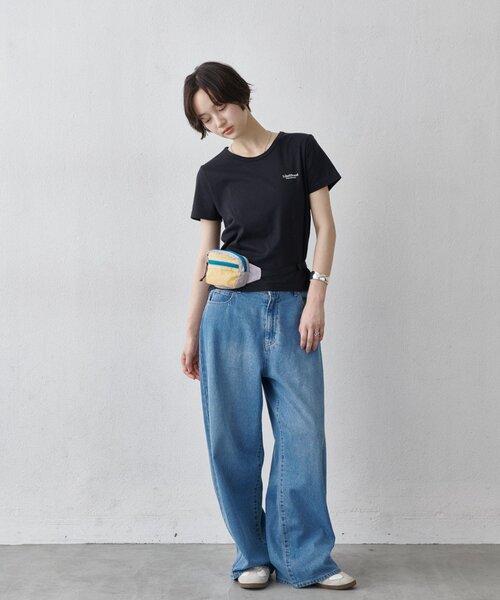 COLONY 2139（コロニートゥーワンスリーナイン）の「汗染み防止ワンポイントロゴTシャツ（Tシャツ/カットソー・レディース・ホワイト/ピンク/ブラック・FREE）」の8枚目の写真