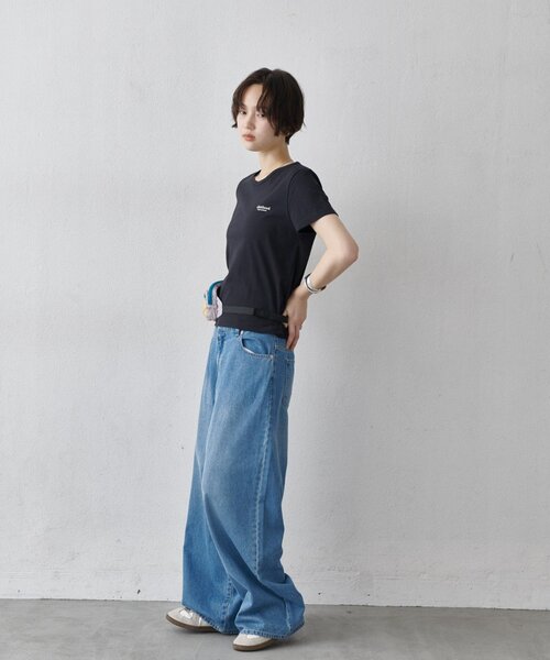 COLONY 2139（コロニートゥーワンスリーナイン）の「汗染み防止ワンポイントロゴTシャツ（Tシャツ/カットソー・レディース・ホワイト/ピンク/ブラック・FREE）」の9枚目の写真