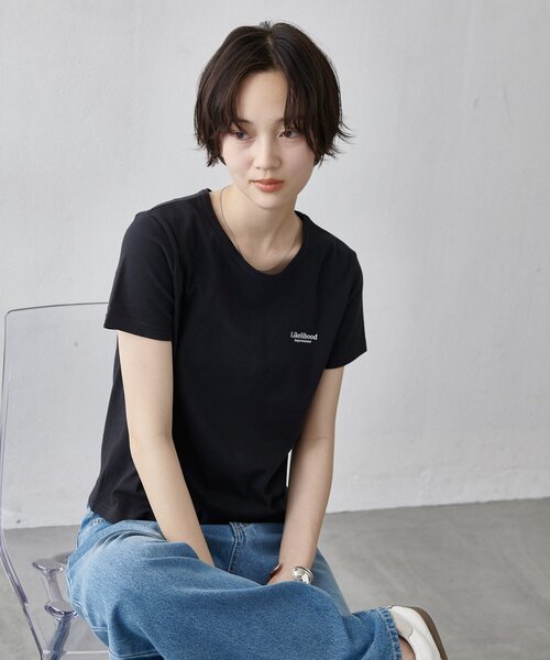 COLONY 2139（コロニートゥーワンスリーナイン）の「汗染み防止ワンポイントロゴTシャツ（Tシャツ/カットソー・レディース・ホワイト/ピンク/ブラック・FREE）」の12枚目の写真