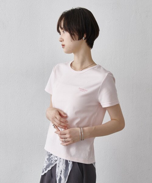 COLONY 2139（コロニートゥーワンスリーナイン）の「汗染み防止ワンポイントロゴTシャツ（Tシャツ/カットソー・レディース・ホワイト/ピンク/ブラック・FREE）」の16枚目の写真