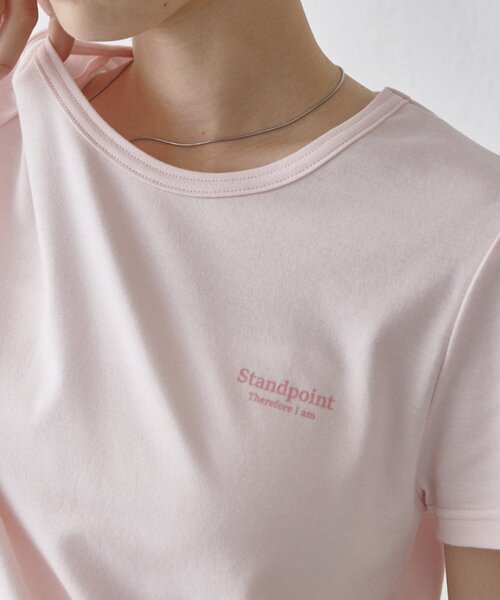 COLONY 2139（コロニートゥーワンスリーナイン）の「汗染み防止ワンポイントロゴTシャツ（Tシャツ/カットソー・レディース・ホワイト/ピンク/ブラック・FREE）」の19枚目の写真