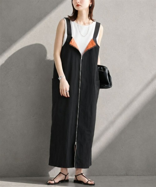 セール】2WAYダブルジップミリタリー調ジャンパースカート